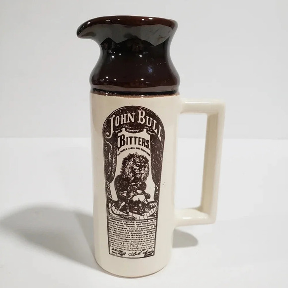 Ye Old  Canadian Crock Pints Abernakis Mini Pitchers with Cork Stoppers. - Picture 4 of 7